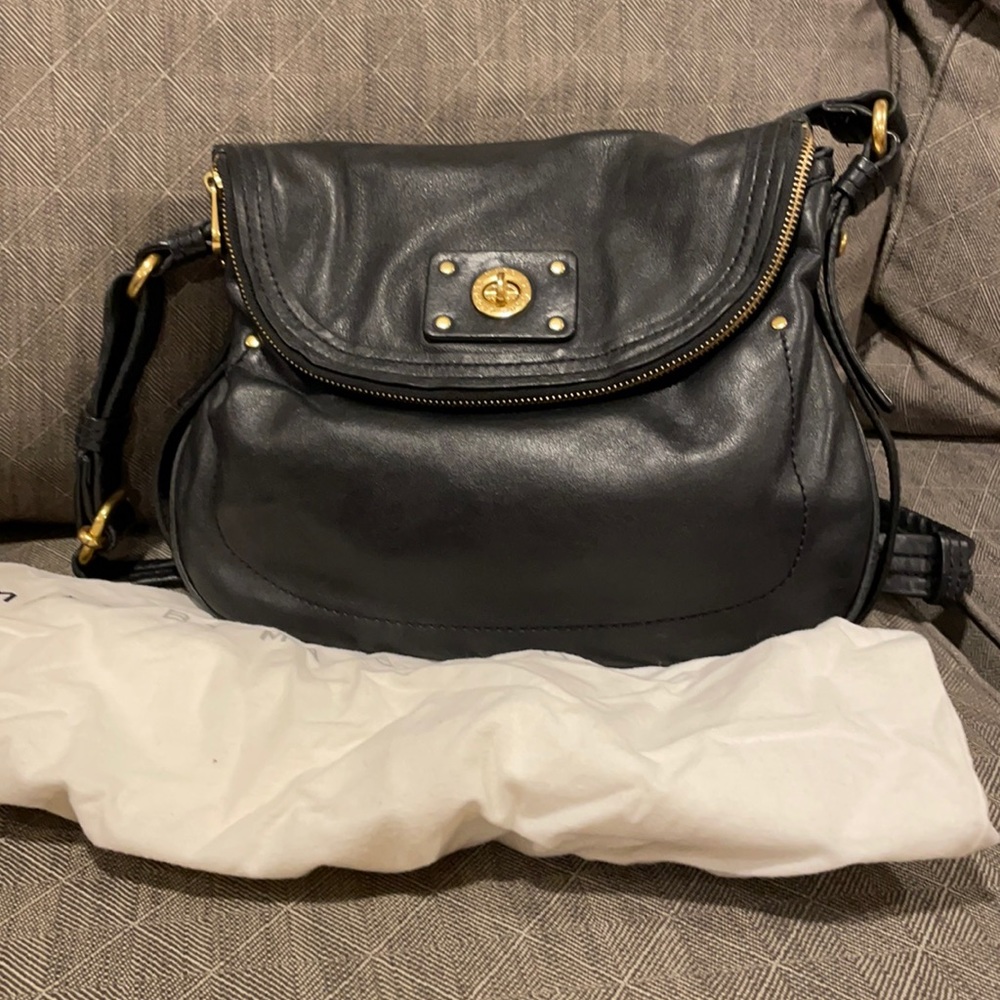 Tory Burch slouch bag with extra compartment.